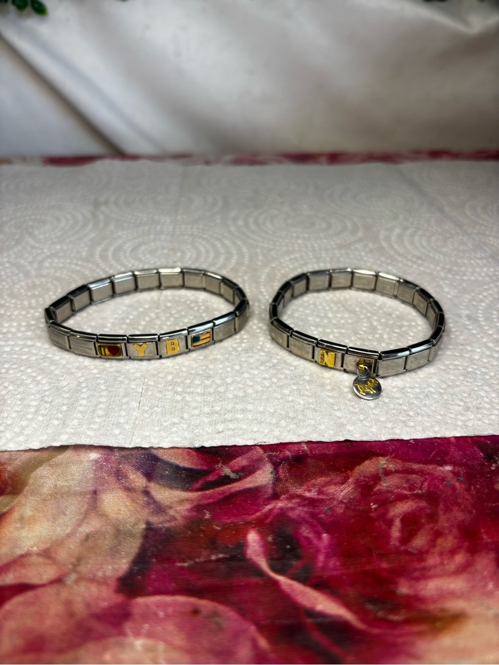 Vintage Italian nomination bracelets
